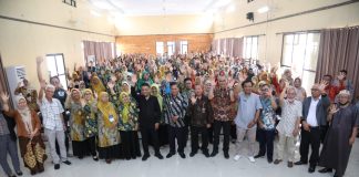 Suasana kegiatan literasi media yang digelar di Wisma Pusat Koperasi Pegawai Republik Indonesia, Serang - Banten